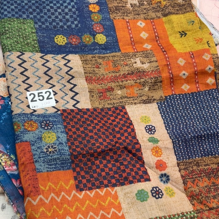 麻252万象拼图纯苎麻1.5米按1.3