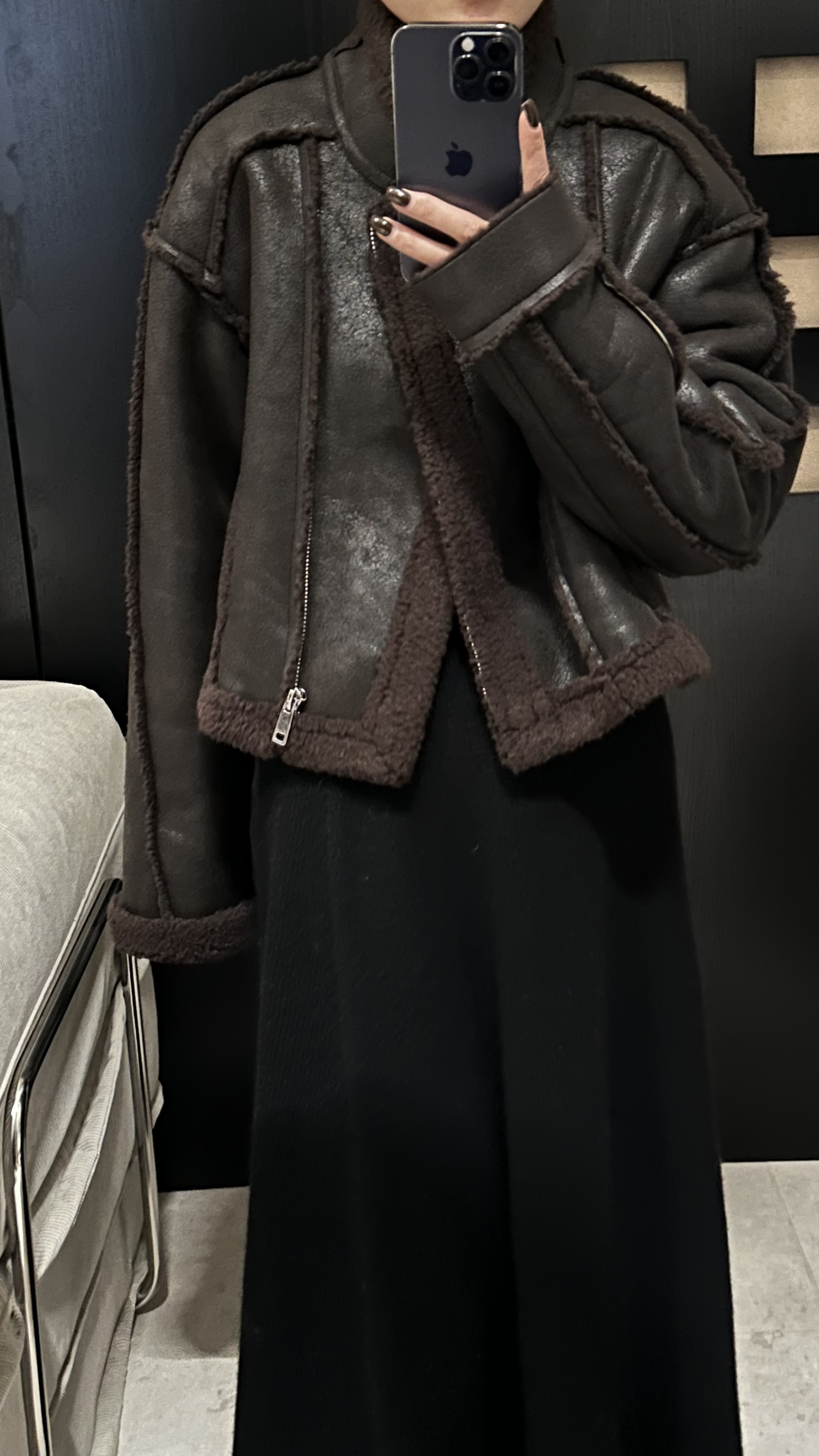 【木朴素皮毛一体】外套百搭货号6022