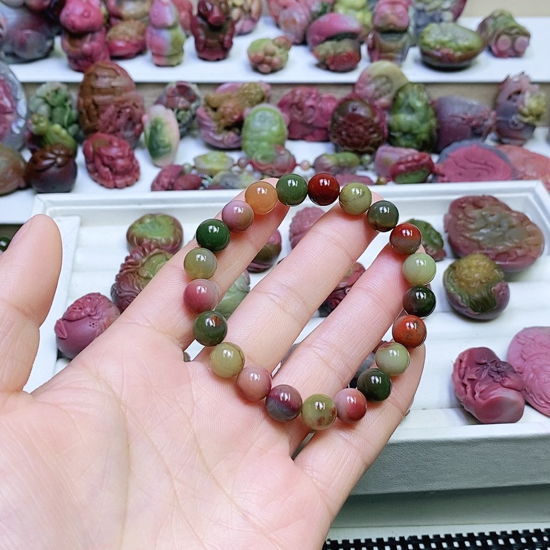 玛瑙/玉髓未镶嵌盐源玛瑙手串