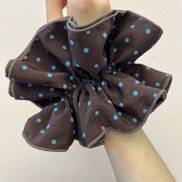 【复古咖色波点】百搭气质百搭发饰头饰发圈简约优雅韩