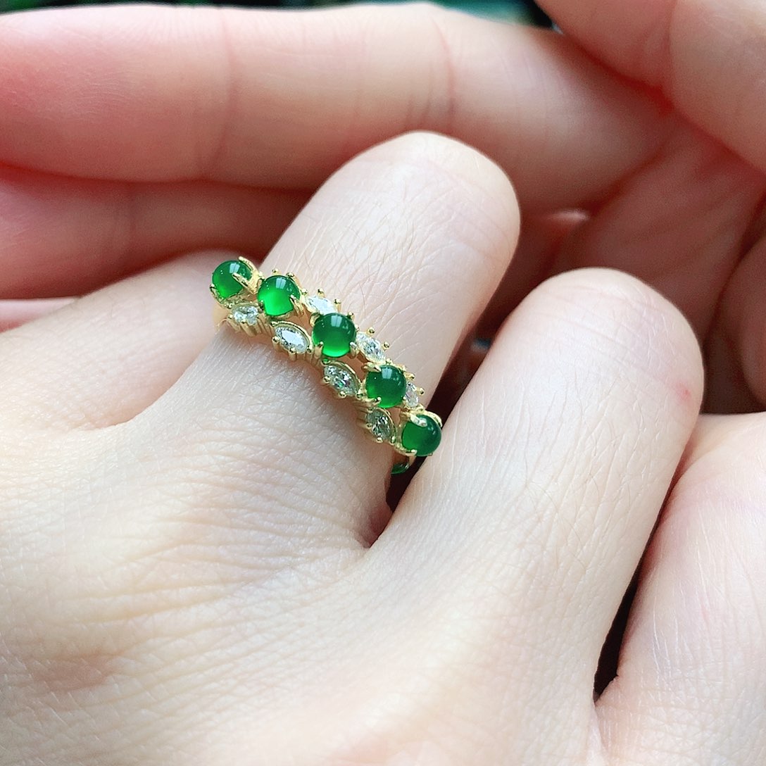 玛瑙/玉髓银S925镶嵌戒指