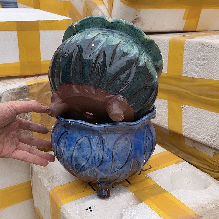 红陶宜兴紫砂花盆18/15