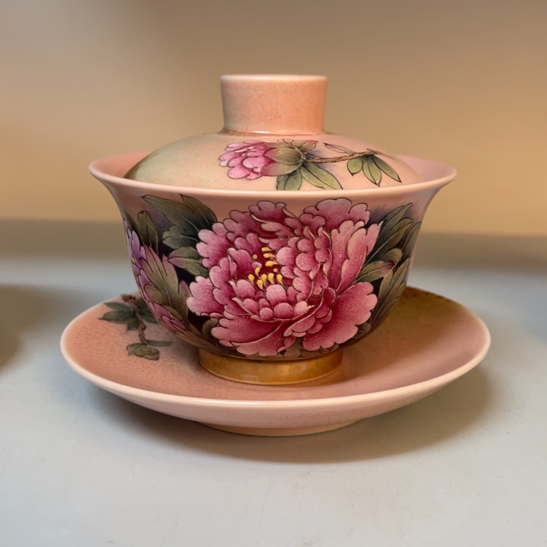 杯柴烧手工手绘陶瓷