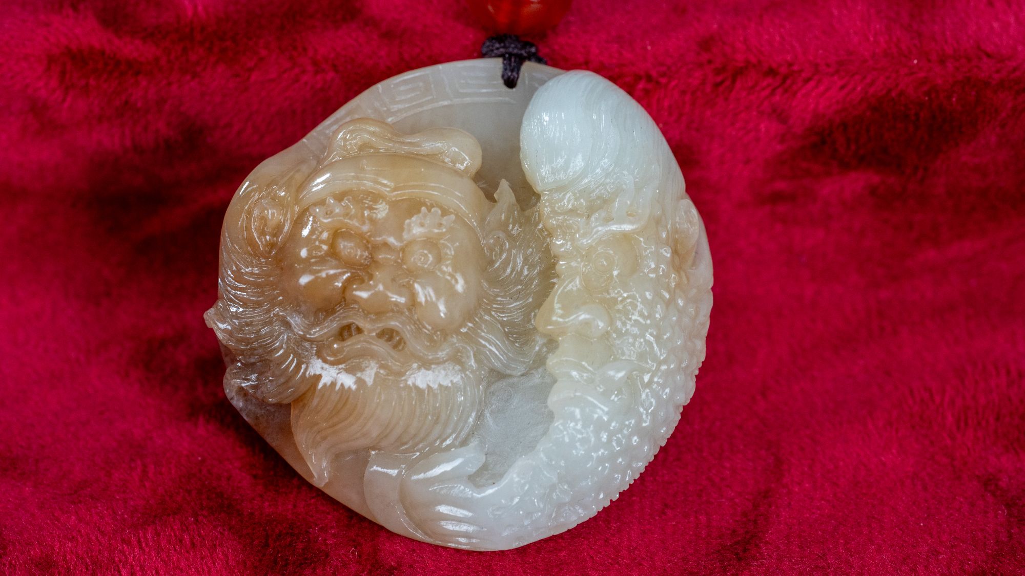 和田玉手工钟馗雕刻挂坠