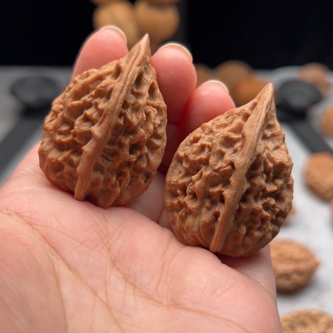 吊坠文玩核桃油腊鸡【3407】34.33.48