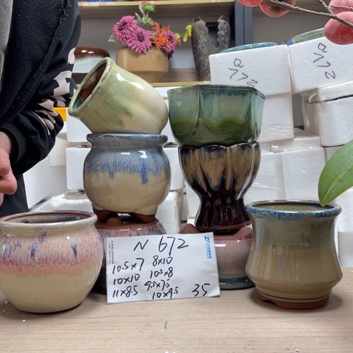 粗陶多肉花盆微瑕672