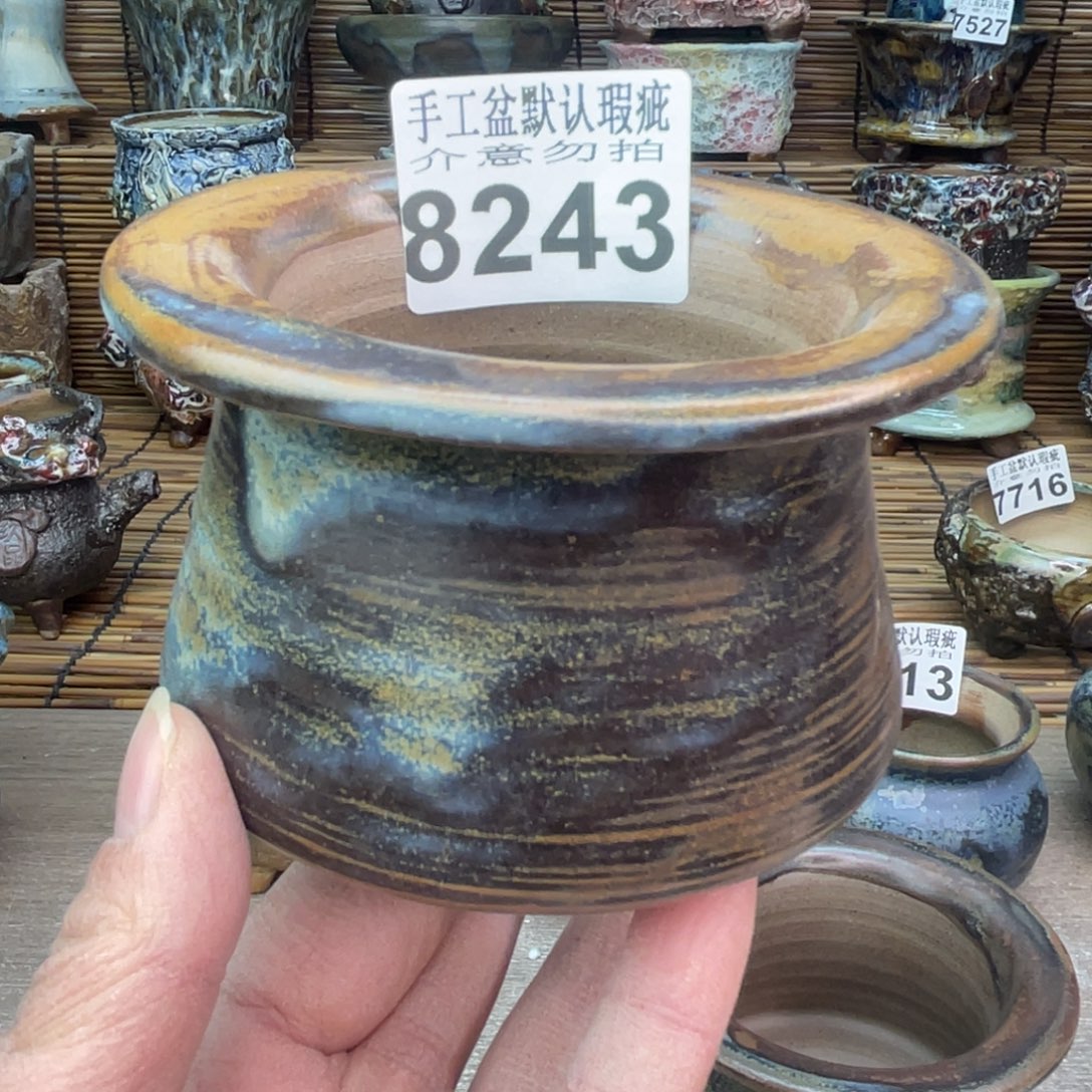 手工花盆默认瑕疵完美者勿拍