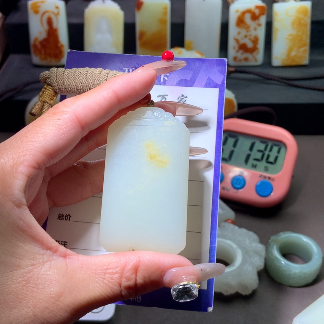 和田玉挂件未镶嵌玉***缘