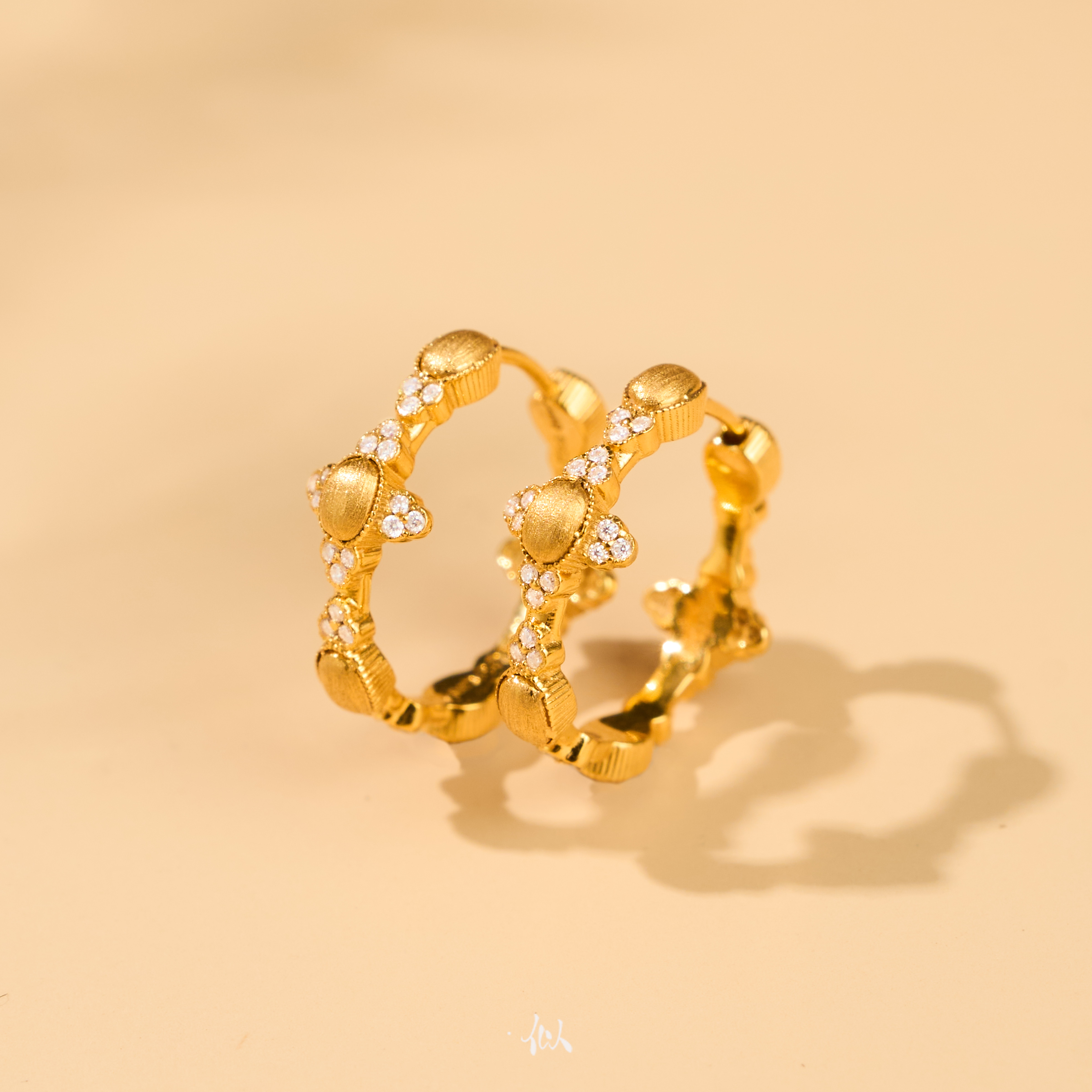 【琇叶】似梓珠宝·18K四叶草耳环 多样性发一 XYMD45100168-2512