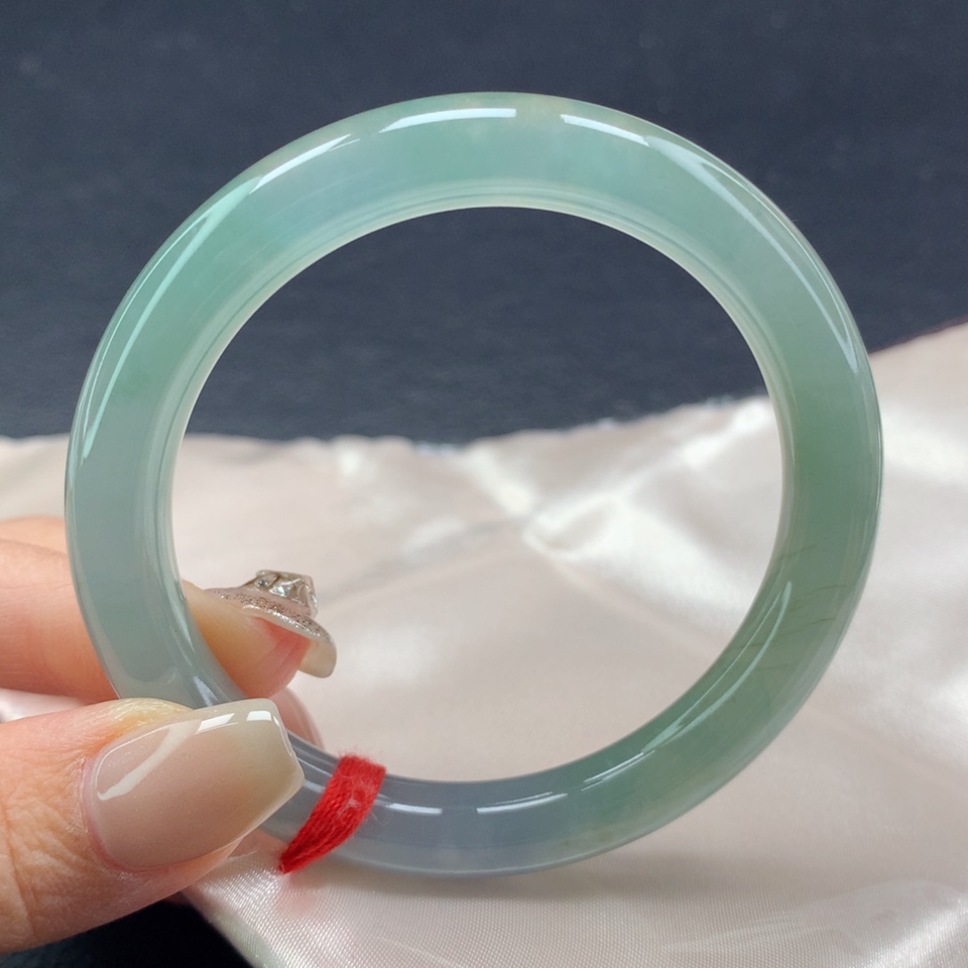 翡翠手镯未镶嵌（40号）（圆条）