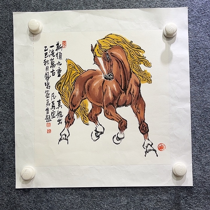 国画知鱼之乐纯手绘