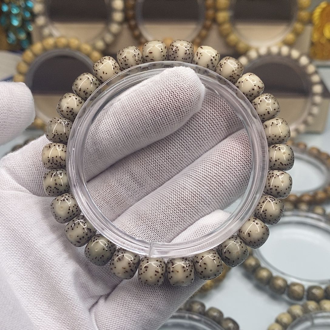 手串星月菩提9×8一物一图原生态同枝糯冰一线天福利