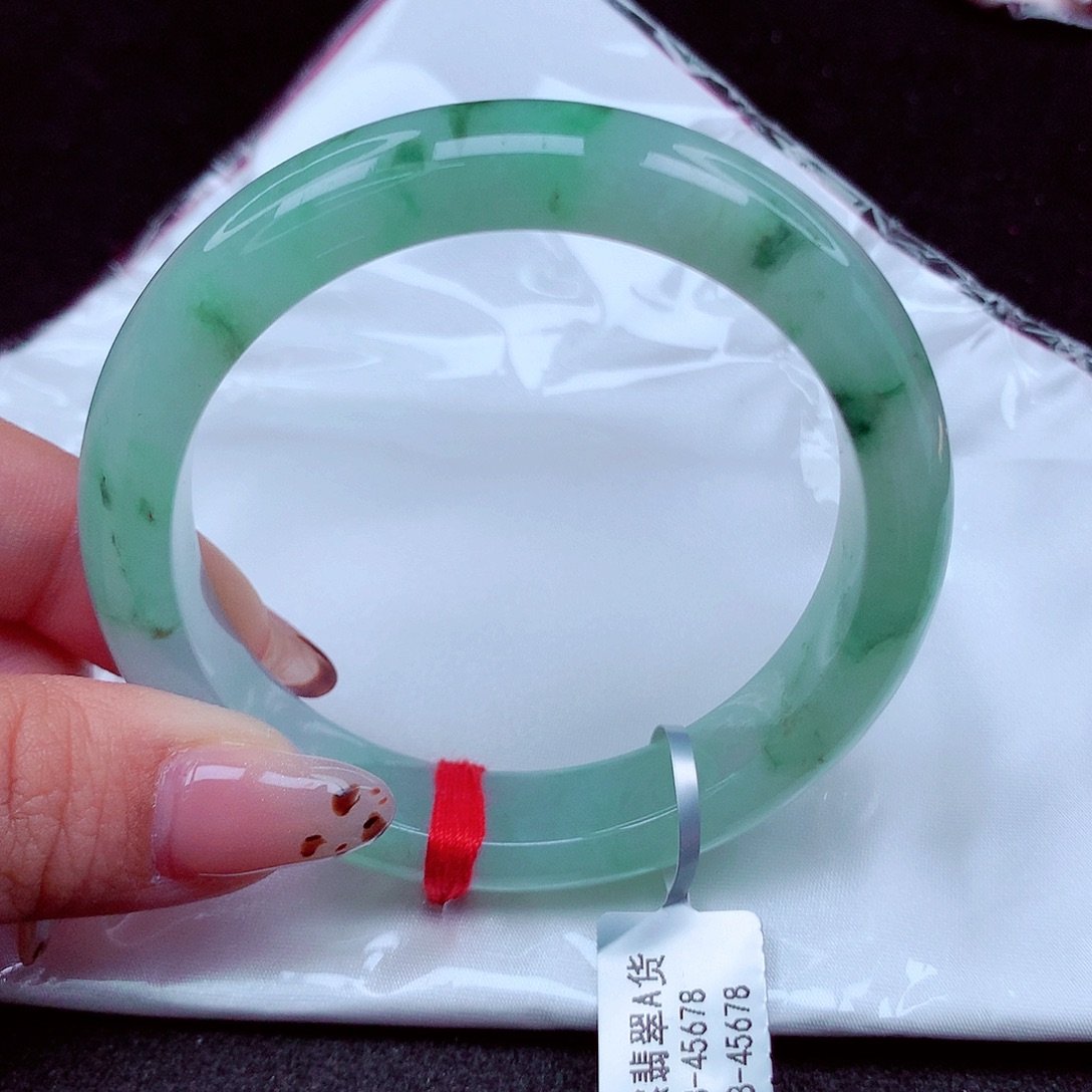 翡翠未镶嵌手镯天然缅甸翡翠A货玉手镯