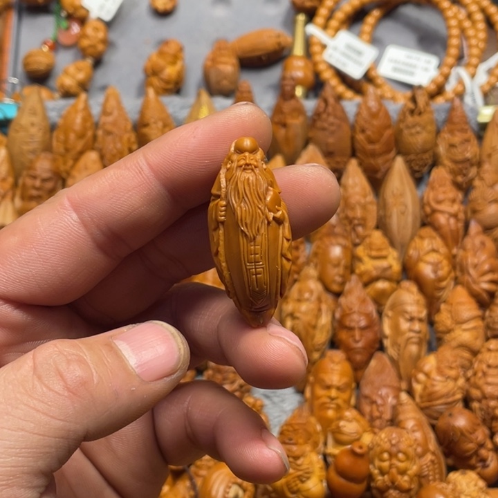 橄榄核吊坠墨**?寿星佬599