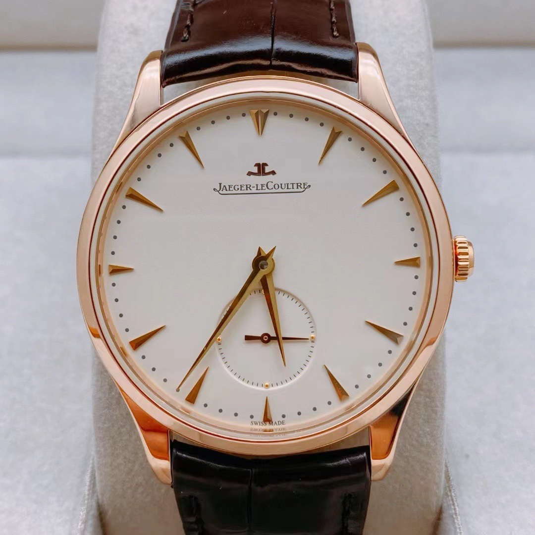 99新 Jaeger-LeCoultre/积家 小秒盘 玫瑰金 40mm 折叠扣