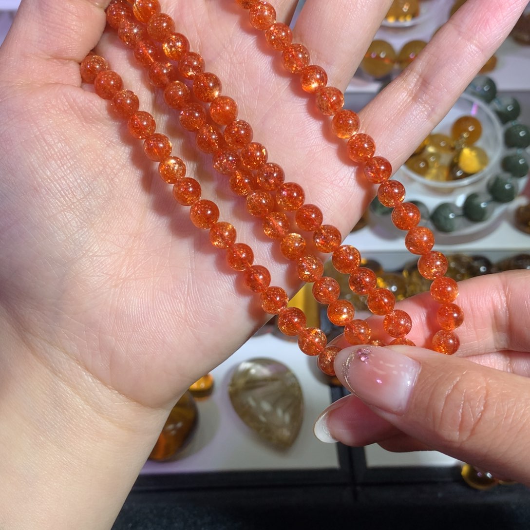 日光石手链未镶嵌天然