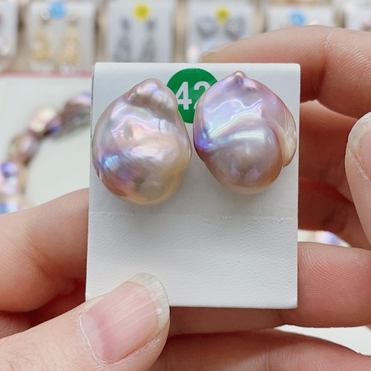 【闪购商品】淡水珍珠耳饰银S925镶嵌