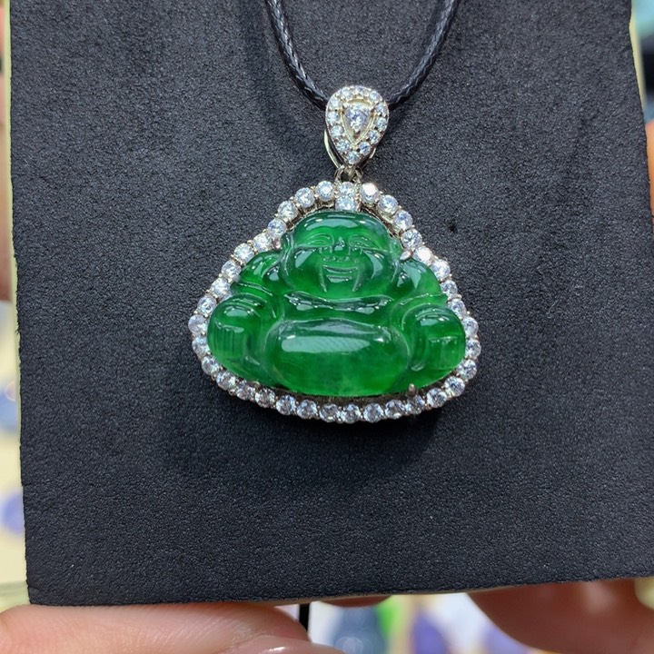 翡翠手链银S925镶嵌翡翠