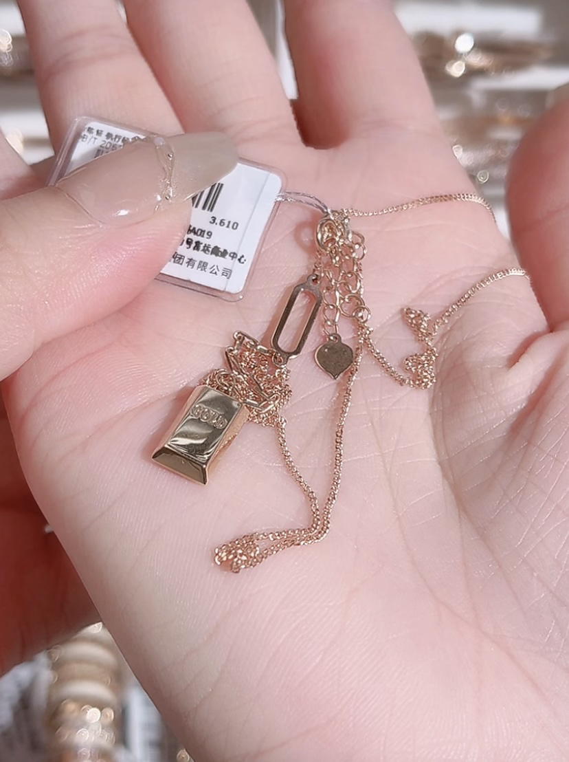18k金项链，精致款