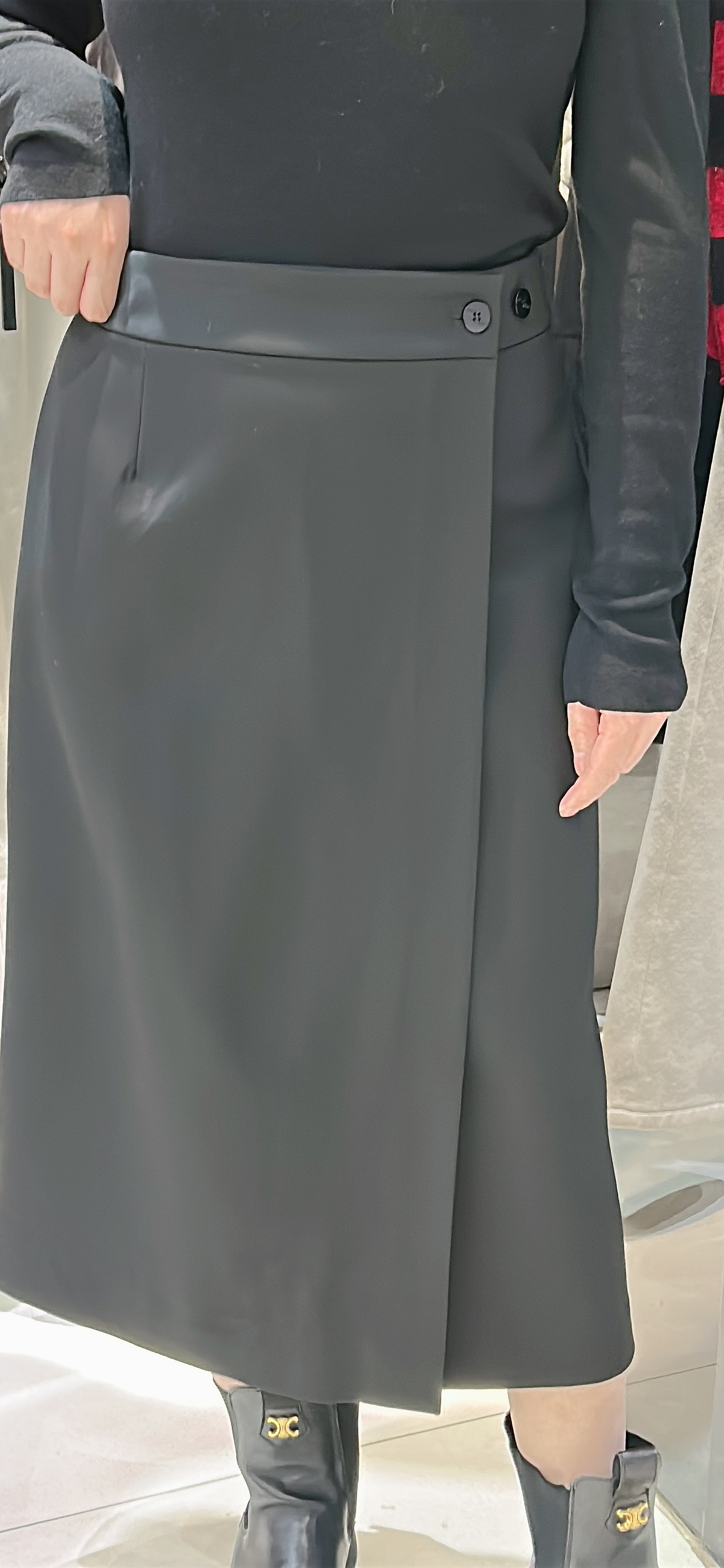 冬季新款直筒裹裙