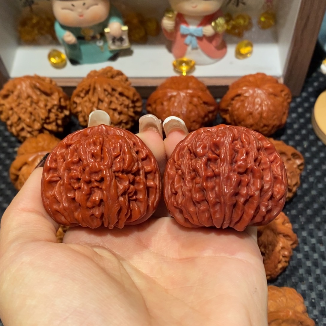 G***G桃核吊坠44玉化四座楼，1343