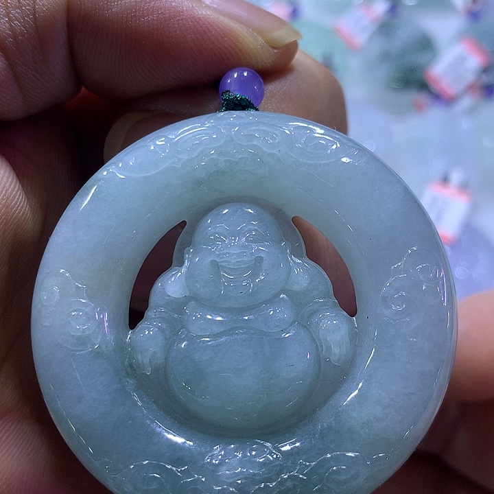 翡翠未镶嵌颈饰天然翡翠A货吊坠