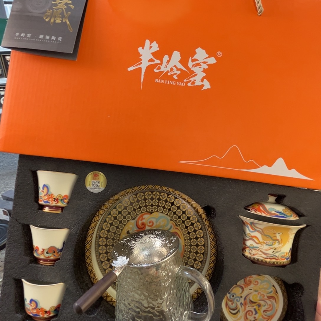 这些盖碗很漂亮！！！