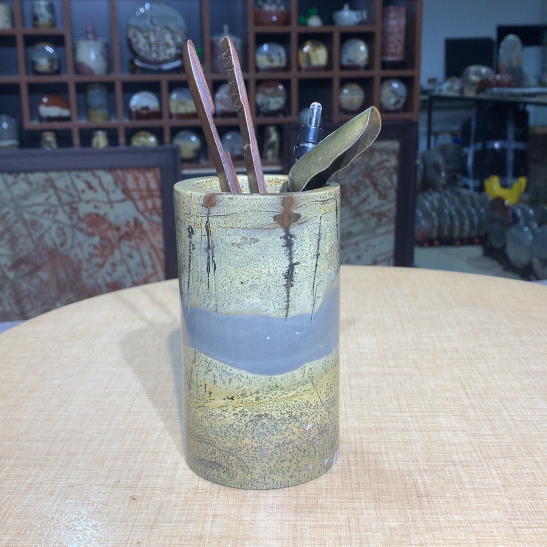 紫砂，广西国画石摆件，收藏观赏