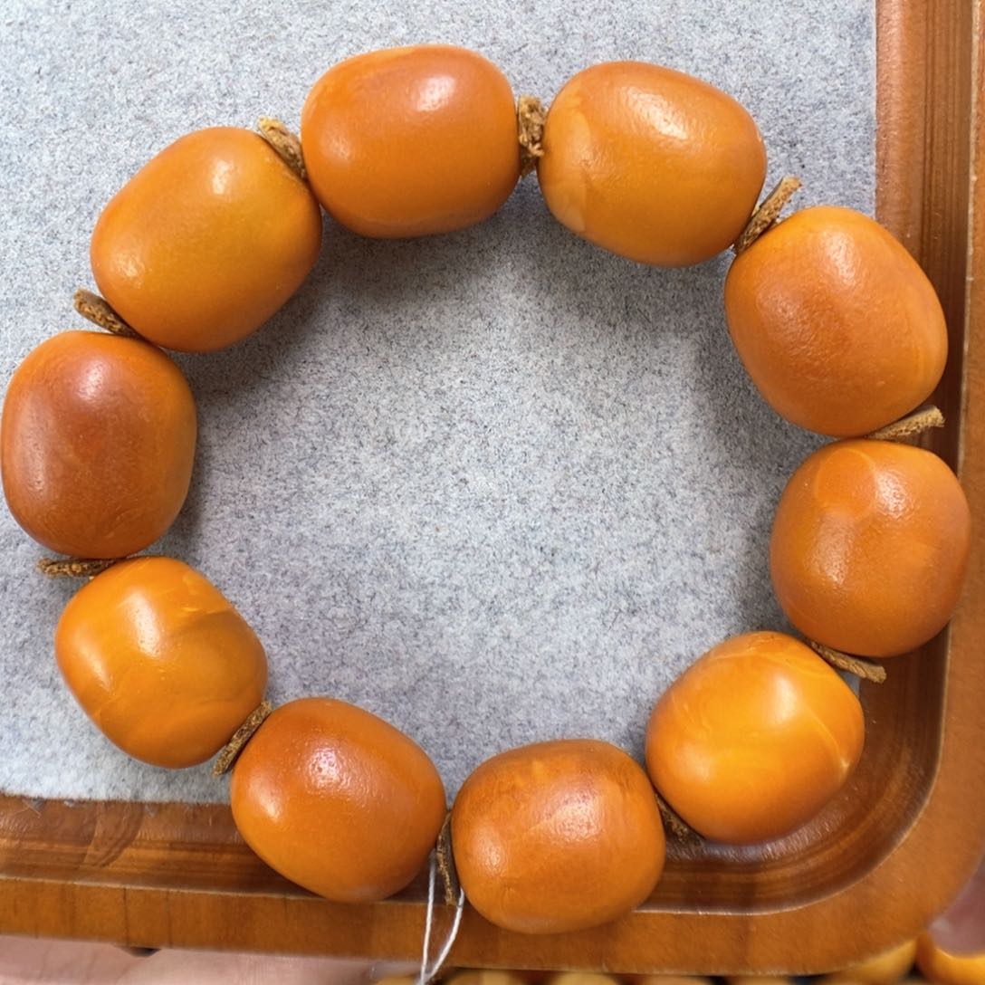 蜜蜡手串未镶嵌蜜蜡手串