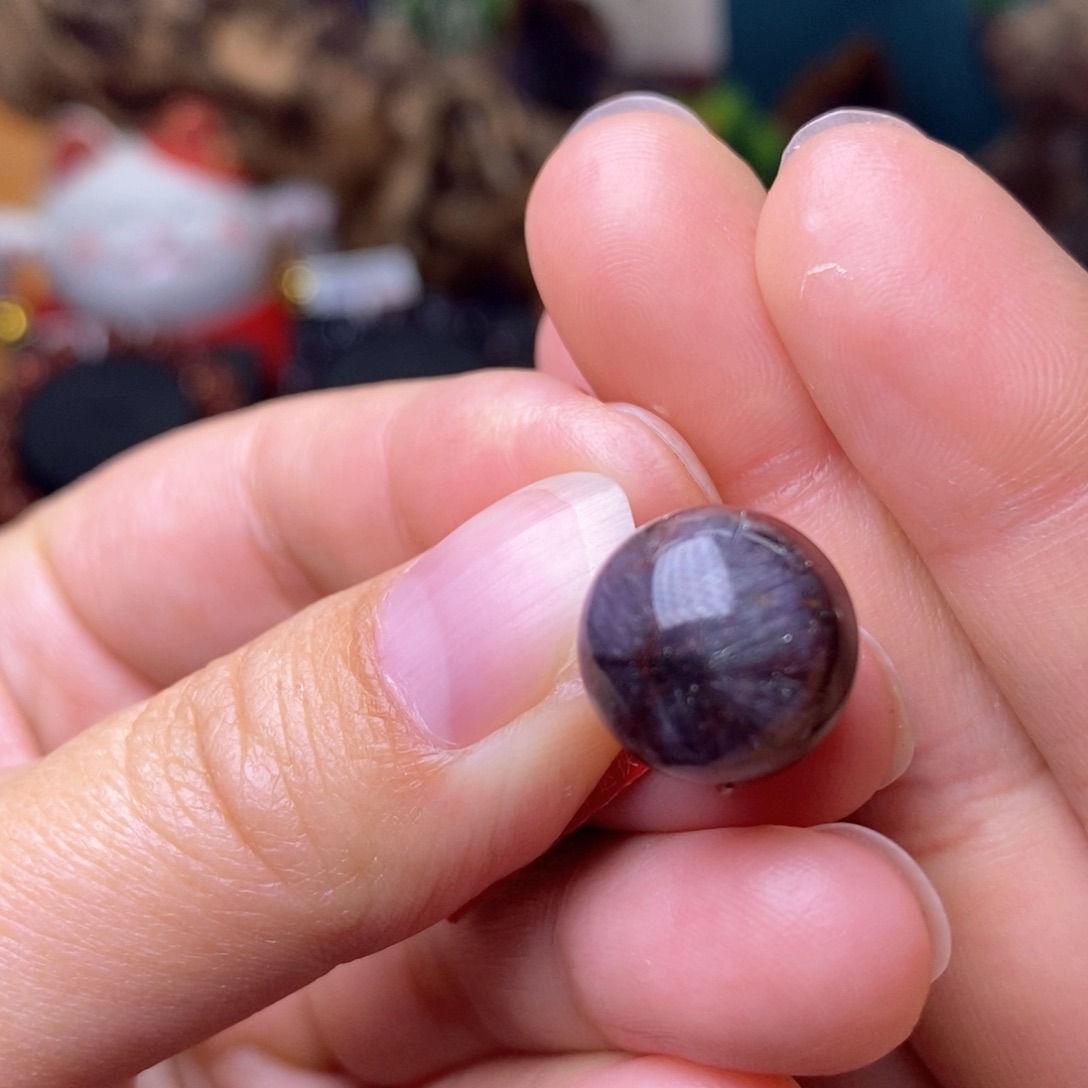 水晶A012极光四色达碧滋天眼单珠13m未镶嵌