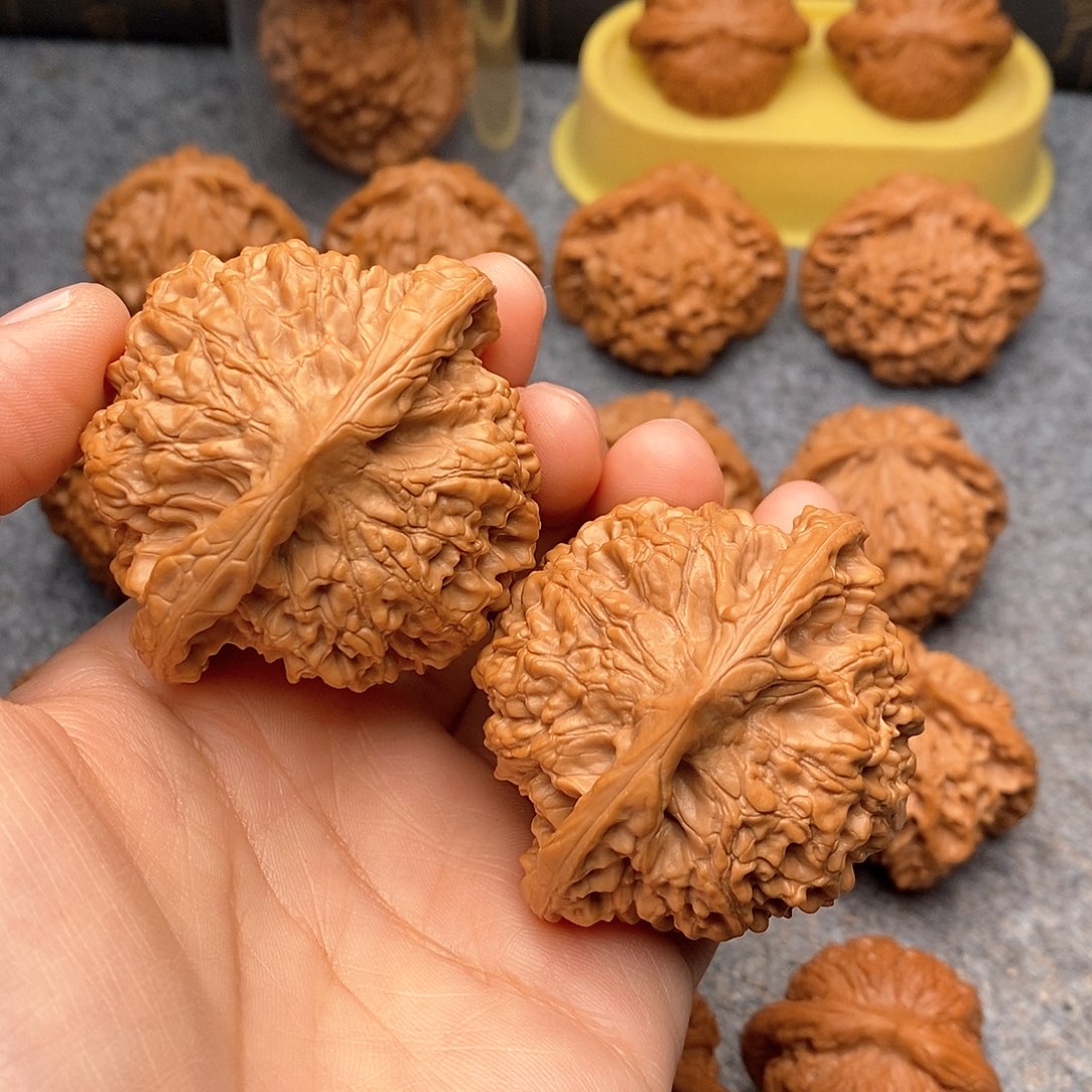 文玩核桃把件官帽53全品