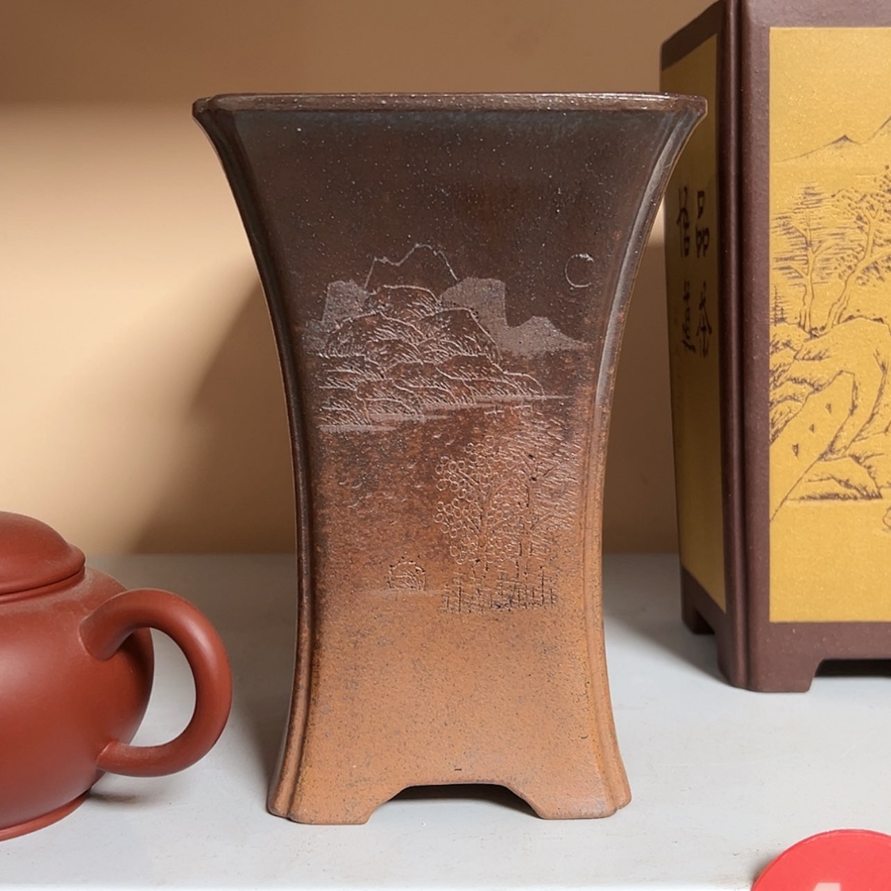 【闪购商品】紫砂花盆周之夏精品紫砂花盆