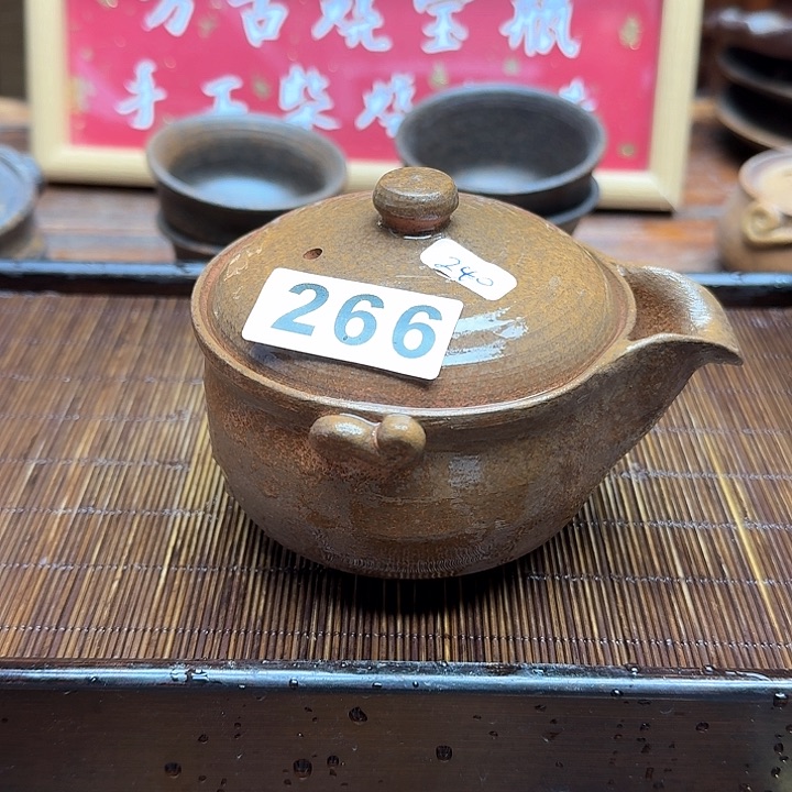纯手工制作粗陶茶具