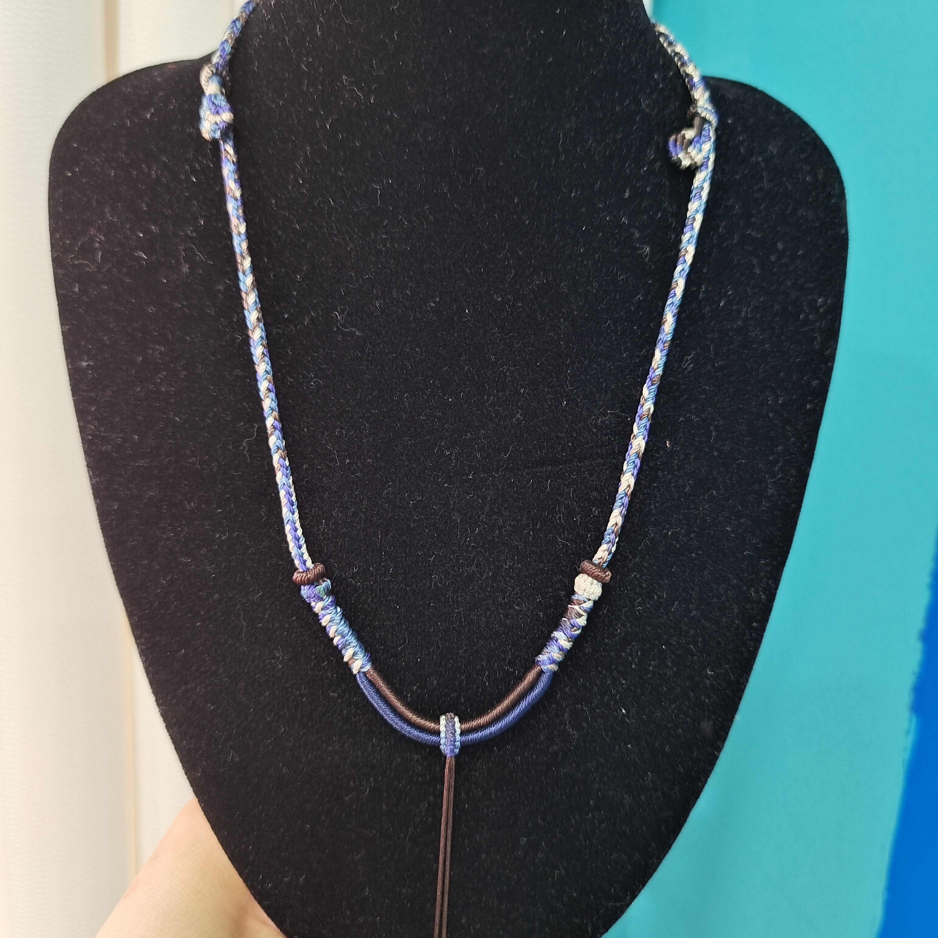 手工编织高档玉挂绳