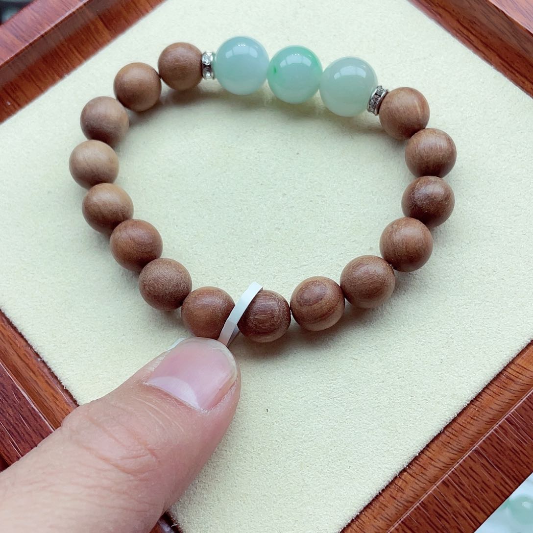 翡翠手链未镶嵌缅甸翡翠A货 DYl木珠