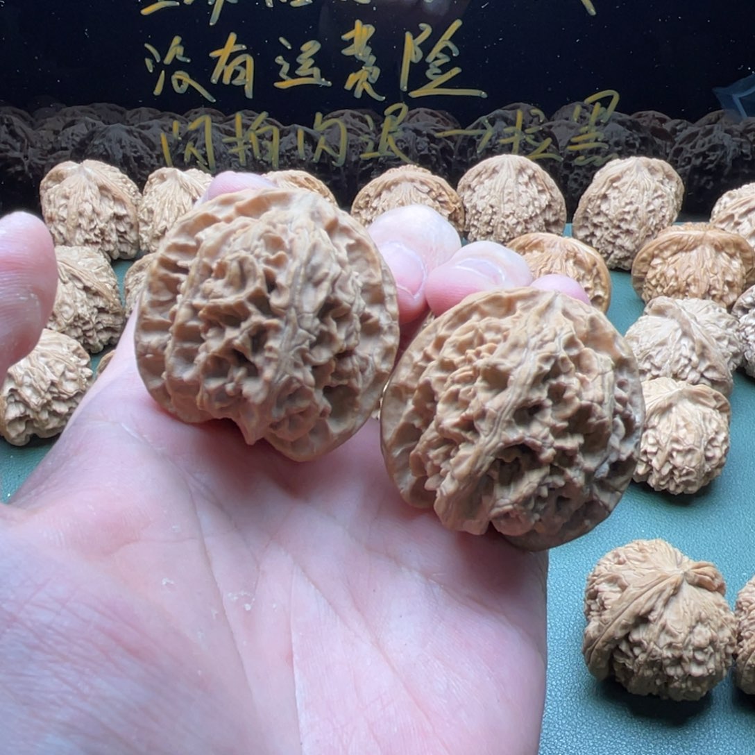 核桃把件40全品无药原装苹果园