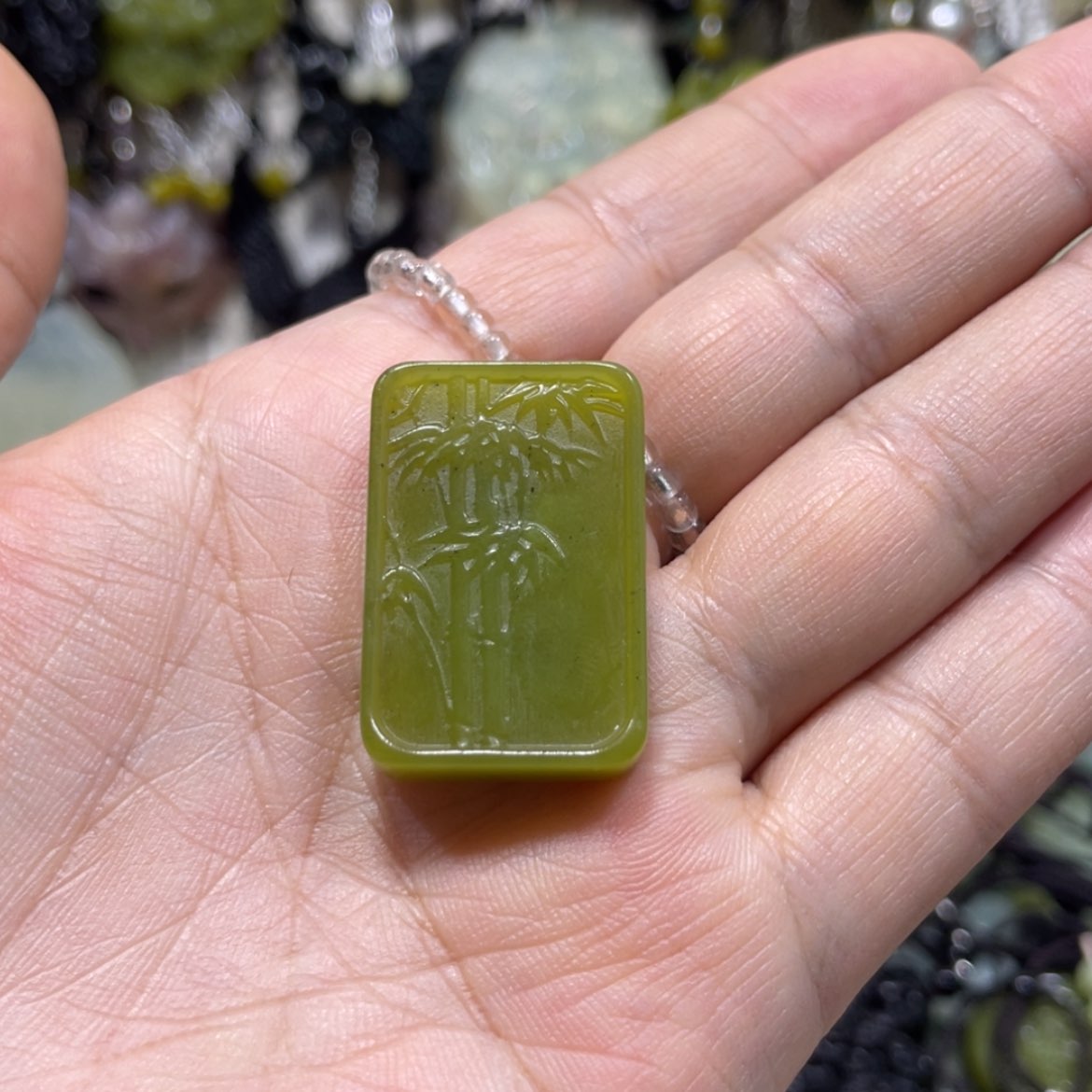【闪购商品】岫玉颈饰未镶嵌17吊坠