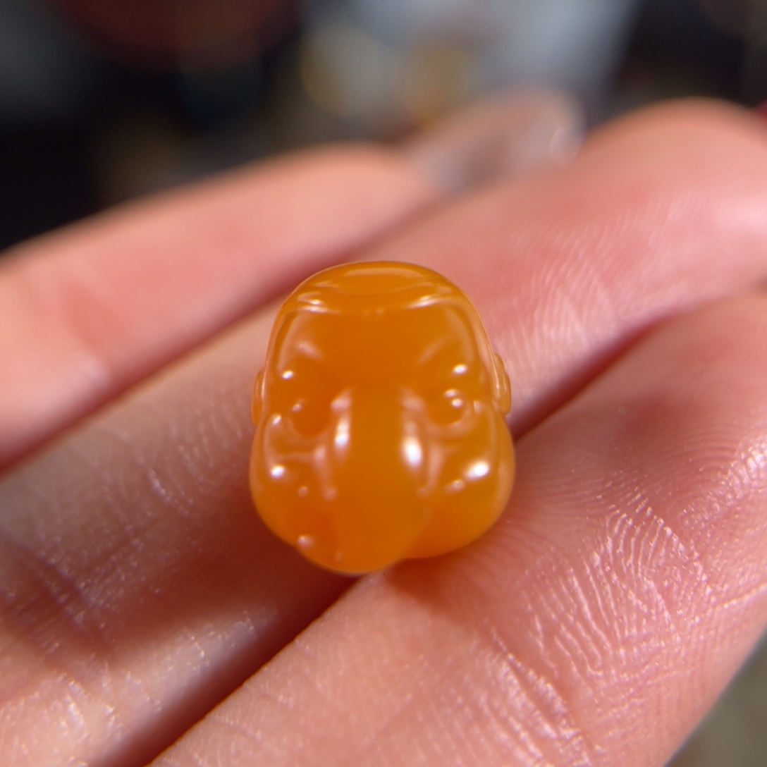 石英质玉（黄龙玉）缅黄 象神 线束背云未镶嵌不退不换