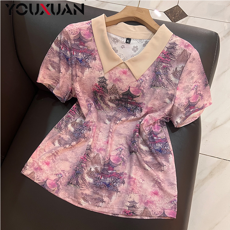 2025夏季高定潮流新款百搭韩版显瘦上衣气质时尚休闲短袖T恤6301