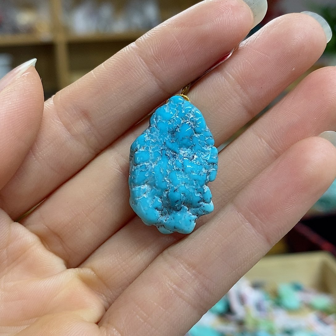 绿松石珠宝奇石未镶嵌