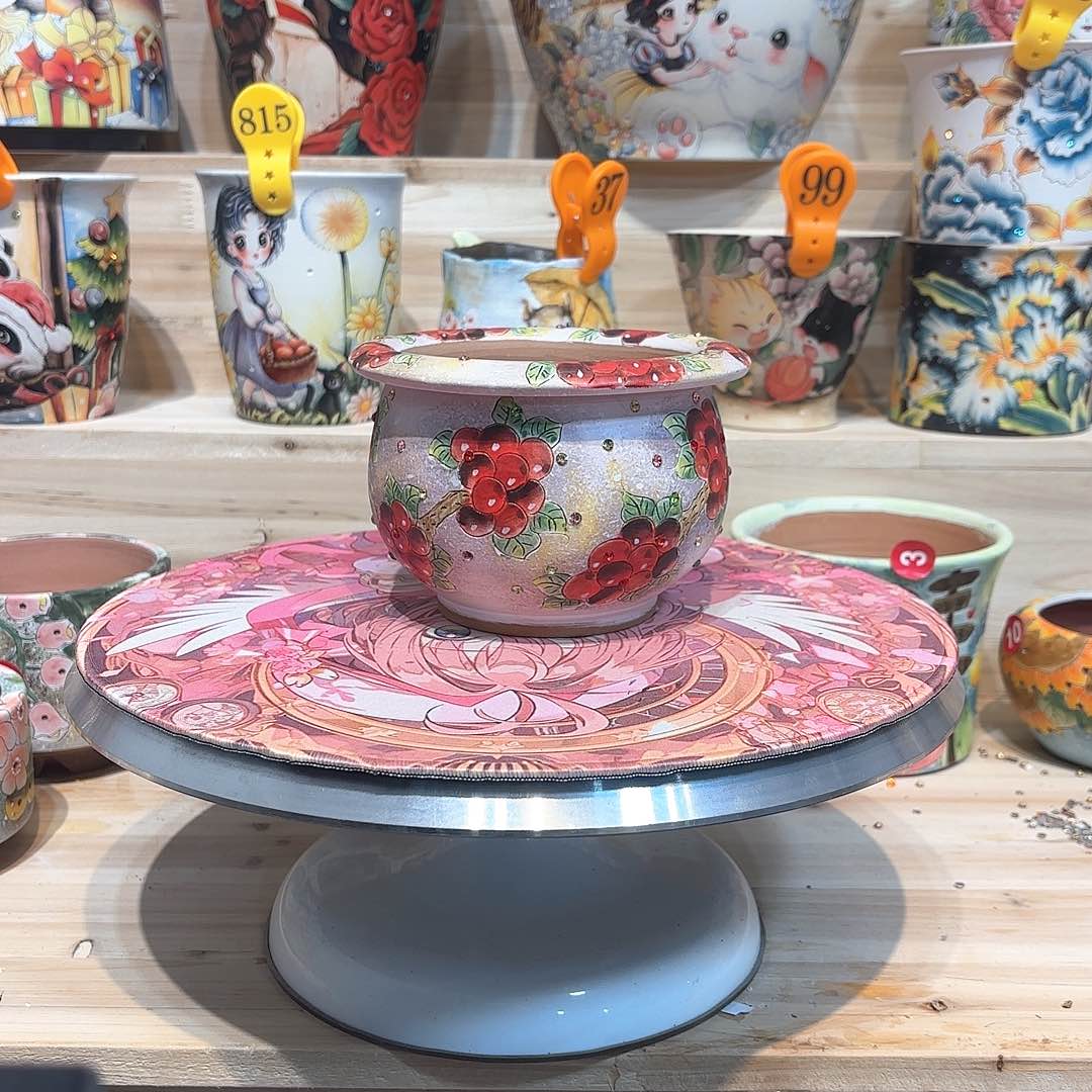 紫砂花盆手工花盆默认微瑕10/8