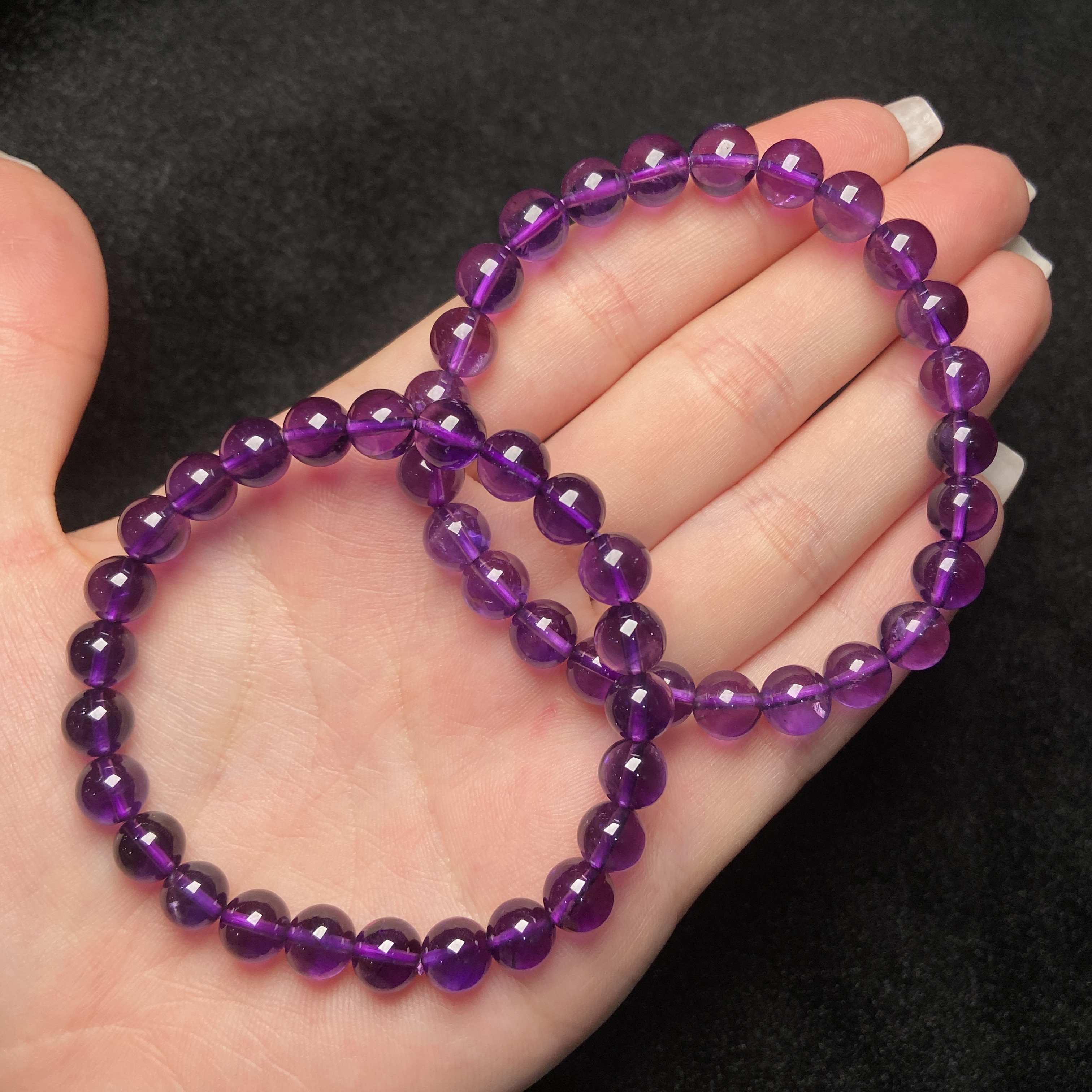 【星浩好物】紫水晶手串 QT92K522【多样性发一件】7.5mm+