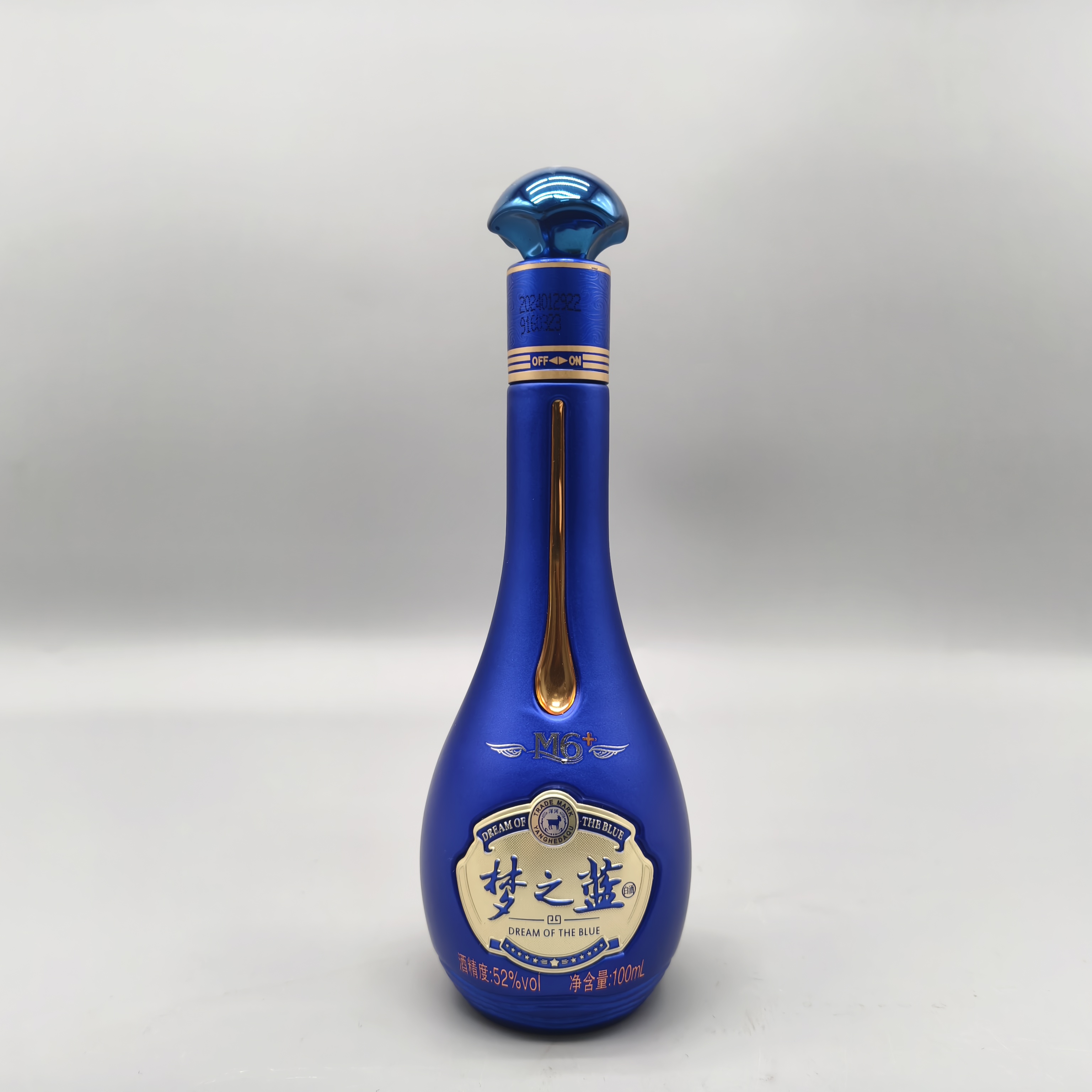 洋河梦之蓝m6+小酒浓香型白酒52度100ml单支收藏