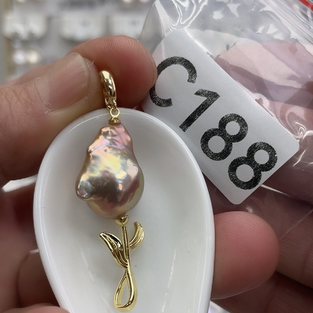 淡水珍珠颈饰银S925镶嵌