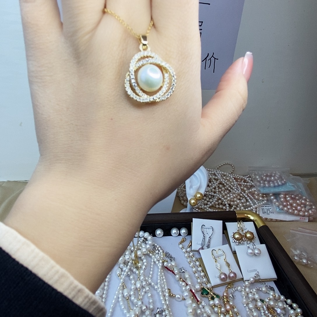 颈饰淡水珍珠合金