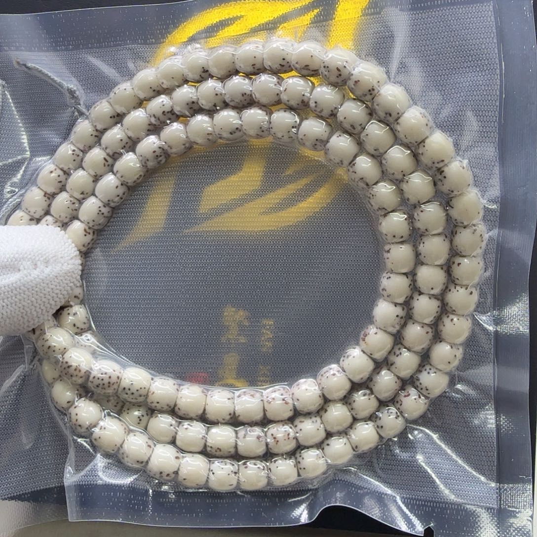 吊坠星月菩提16梵天冰白针尖星河豚7鼓珠108