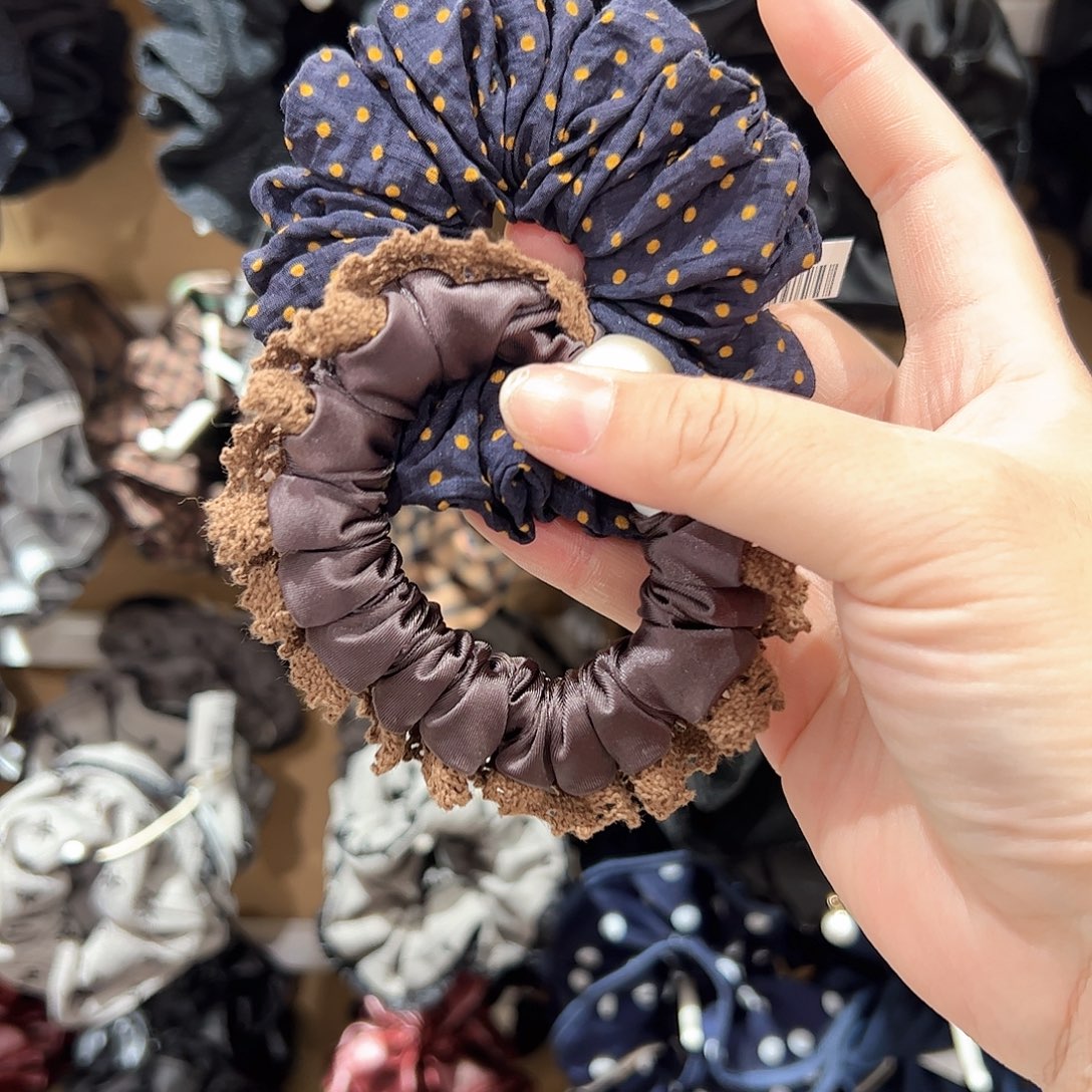 非金属布艺两个发圈