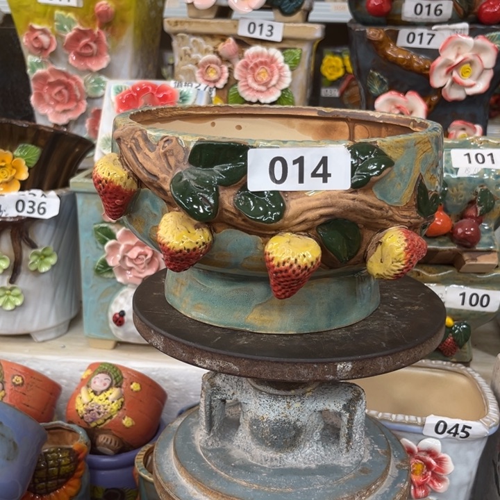 紫砂花盆粗陶材质多肉花盆