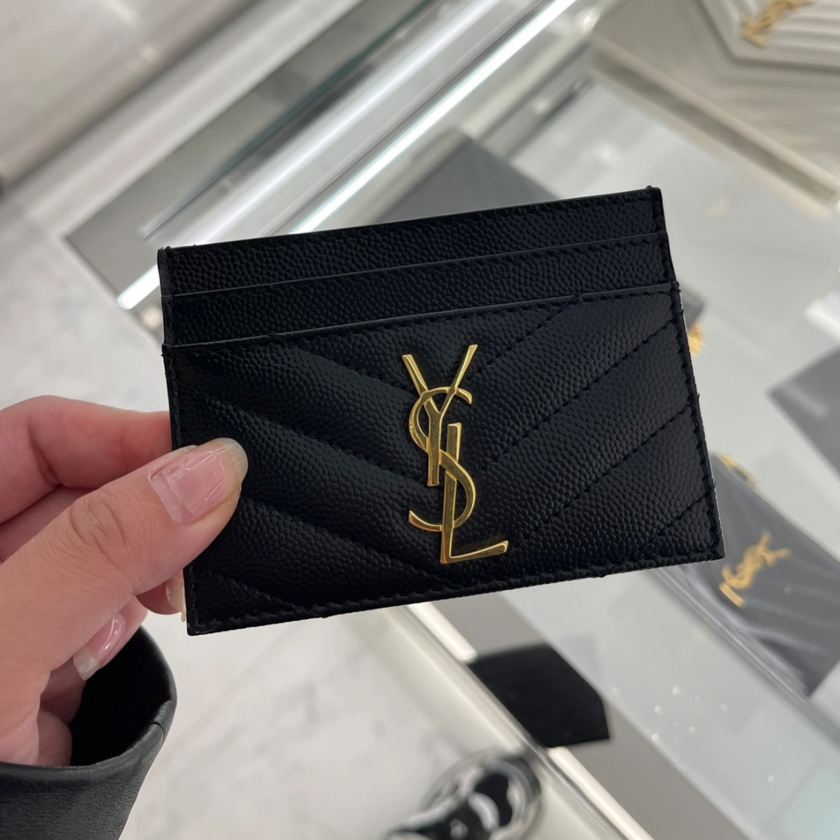 95新 YSL/圣罗兰 圣罗兰/钱包/卡包/5537
