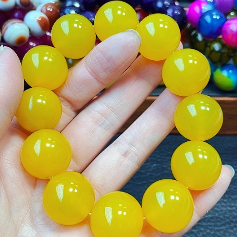 玛瑙/玉髓手链未镶嵌雪玉龙皇参20